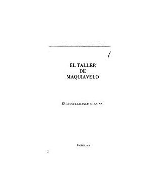 El taller de maquiavelo