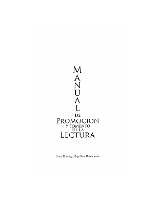 Manual de promoción y fomento de la lectura